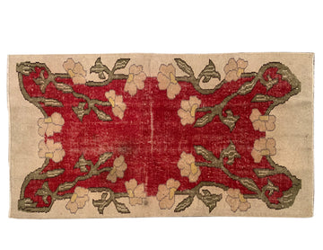 Vintage Art Deco Turkish Rug 2'10